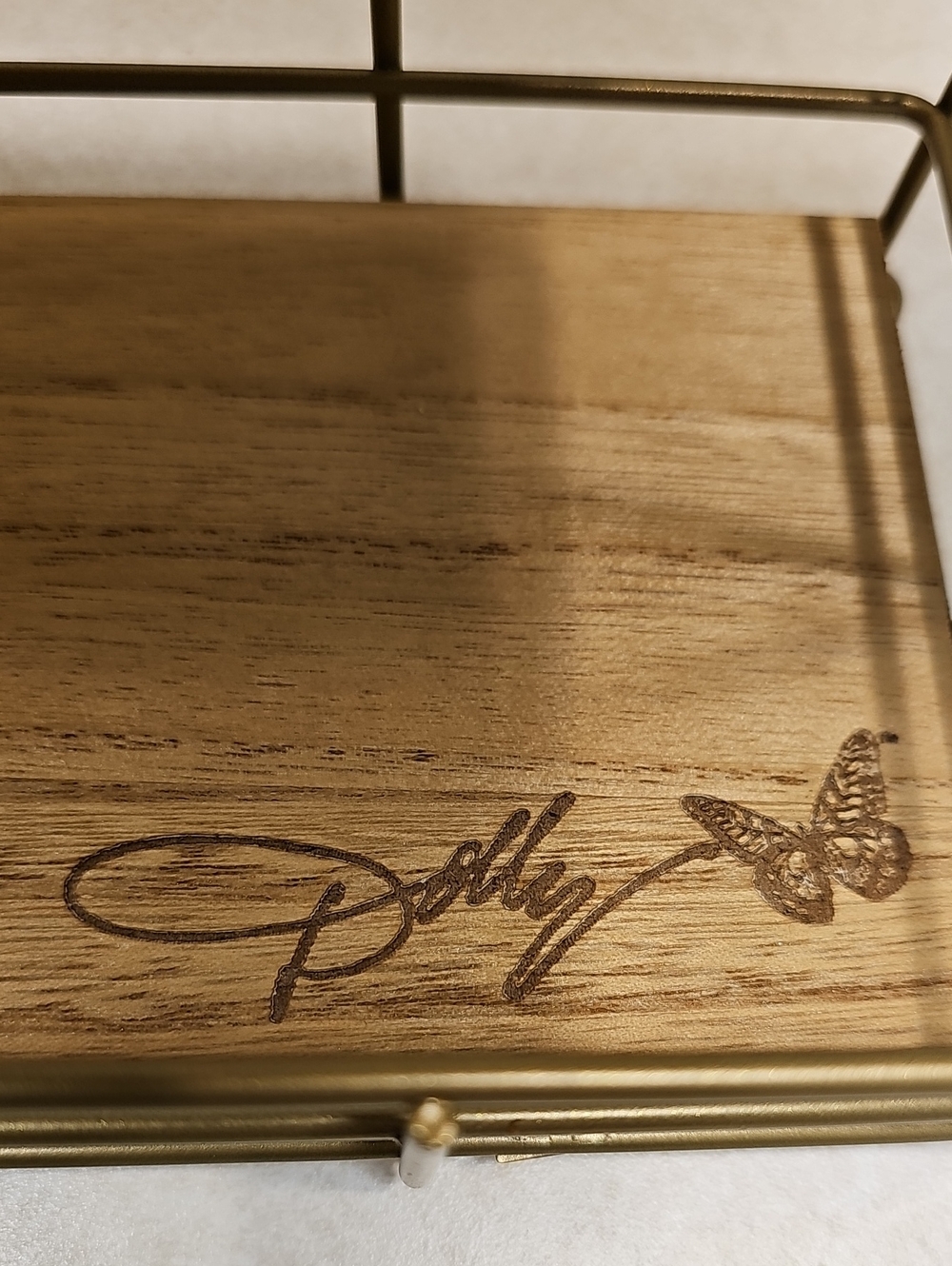 Dolly Parton Spring Butterfly 2-Tier Server - Picture 4 of 6